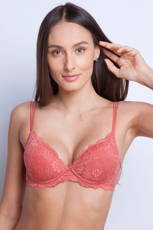 Sutiã Com Bojo Básico - 314.20 - Lace - Canela