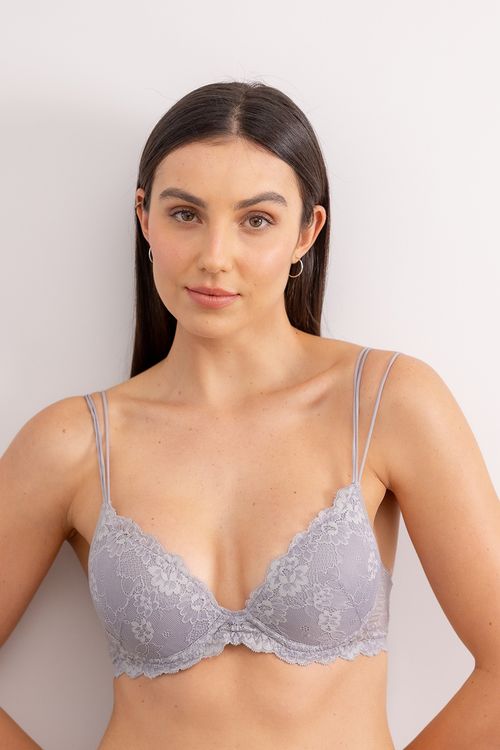 Sutiã Com Bojo Básico - 314.20 - Viscolace - Névoa