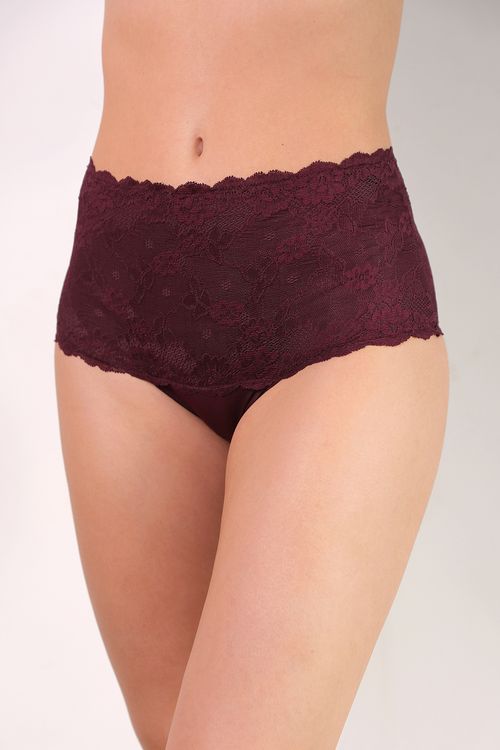 Calcinha Top Control - 314.96 - Lace - Wine